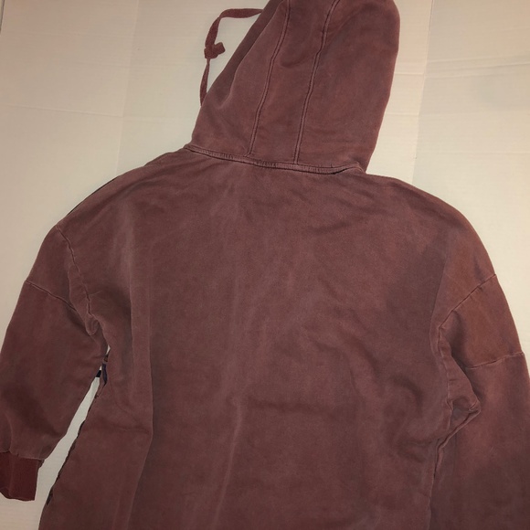 Womens Autumn Loose Fitting Printed Floral Patchwork Hooded Cotton Dress - Picture 5 of 16